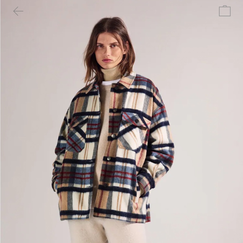 Plaid Zara  jacket Coat